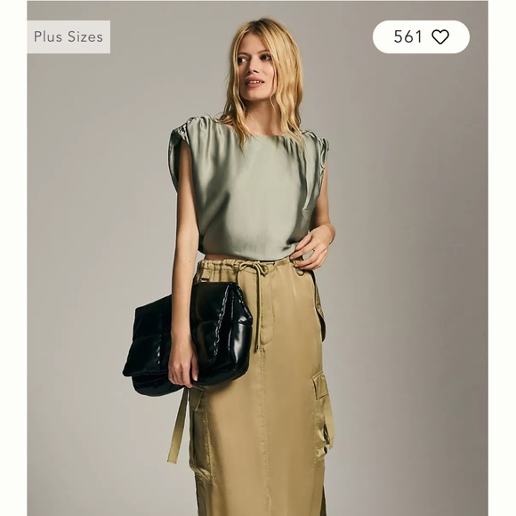 Anthropologie Tops - Anthropologie Sage Green Blouse